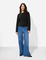 koszulka - aksamit - czarny