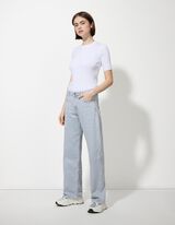Jeans hlače - Kroj Baggy Fit - modra