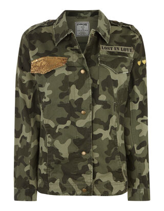 Damen Jacke mit Camouflage-Muster