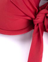 Bikinitop - Knotendetail - rot