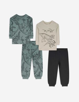 Pyjama Set aus Langarmshirt und Hose  - 2er-Pack