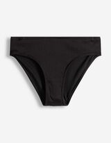 Set aus Bikinitop und Bikinislip - Strukturiertes Material - schwarz