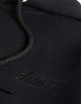 Cipzáros melegítőfelső - Zsinóros kapucni - fekete