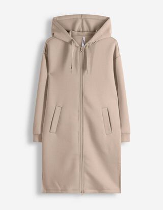 Sweatjacke - Scuba - beige