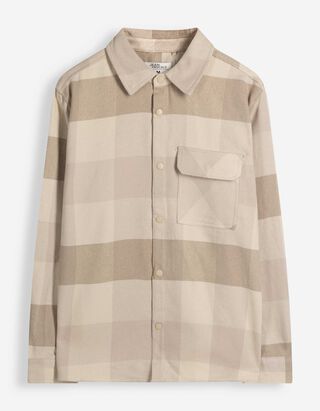 Hemd - Karomuster - Beige