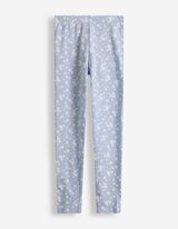 Leggings - Allover-Print - hellblau