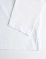T-shirt à manches longues - Encolure ronde - blanc