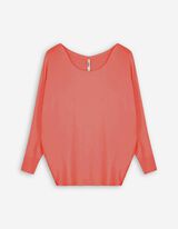 Pull-over - Coupe oversize - Rouge clair