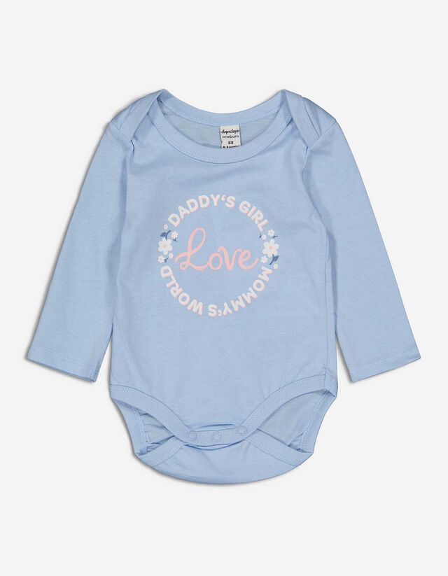 Newborn Langarmbody - Messageprint