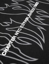 Mikina s kapucňou - Zadn&yacute; v&yacute;tlačok - cierna