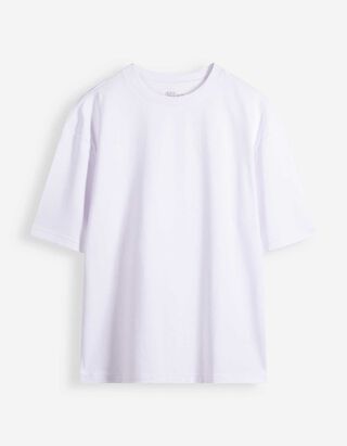 T-Shirt - Oversized Fit - Wei&szlig;