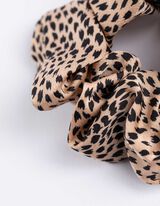 Juuksekumm - leopardimuster - must