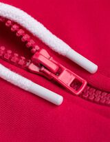 Propínací mikina - Nadměrný střih Oversized Fit - tmave cervená