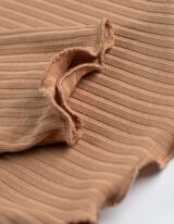 Longsleeve - Geribde structuur - beige