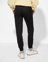 spodnie joggingowe - ozdobne kamyki - czarny