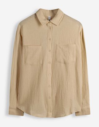 Blouse - Unicolore - marron clair