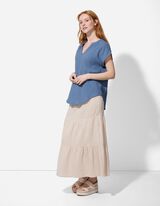 Blouse - Mousseline - Bleu clair