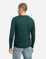 Tričko s dlh&yacute;mi ruk&aacute;vmi - Dvojvrstvov&yacute; vzhľad - tmavozelena