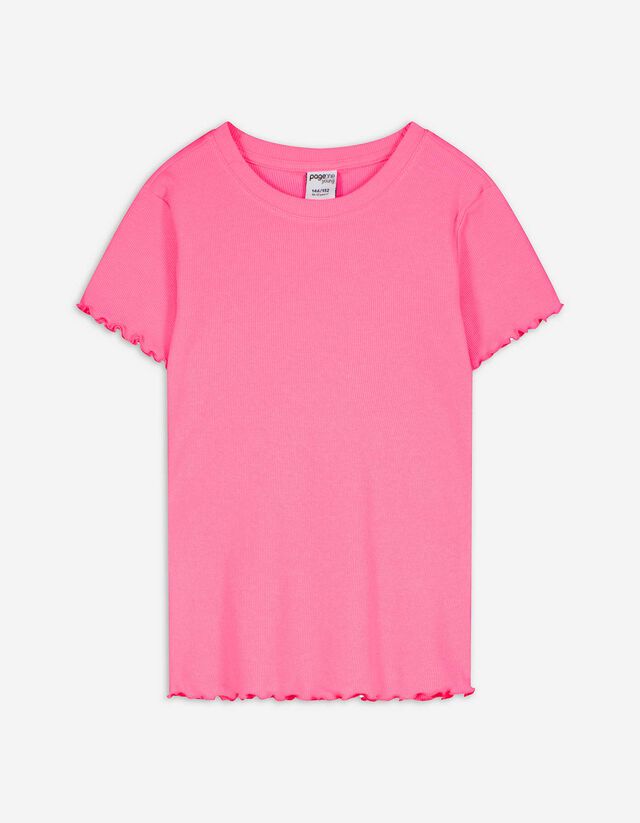 T-shirt - Effen - pink