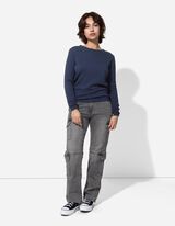 Bliuzonas - Medvilnė - tamsiai melynas