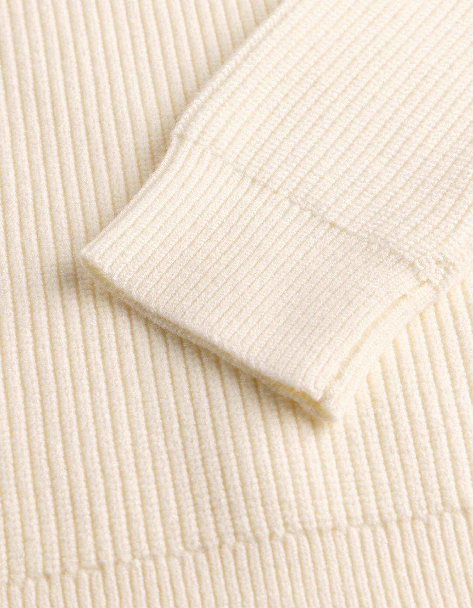 Pullover - Rollkragen - Off-White