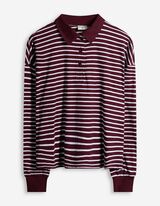 Polokošile - Proužky - tmave cervená