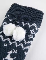 Calze morbide - Natale - blu scuro