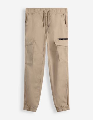 Cargohose - Jogger Fit - Beige