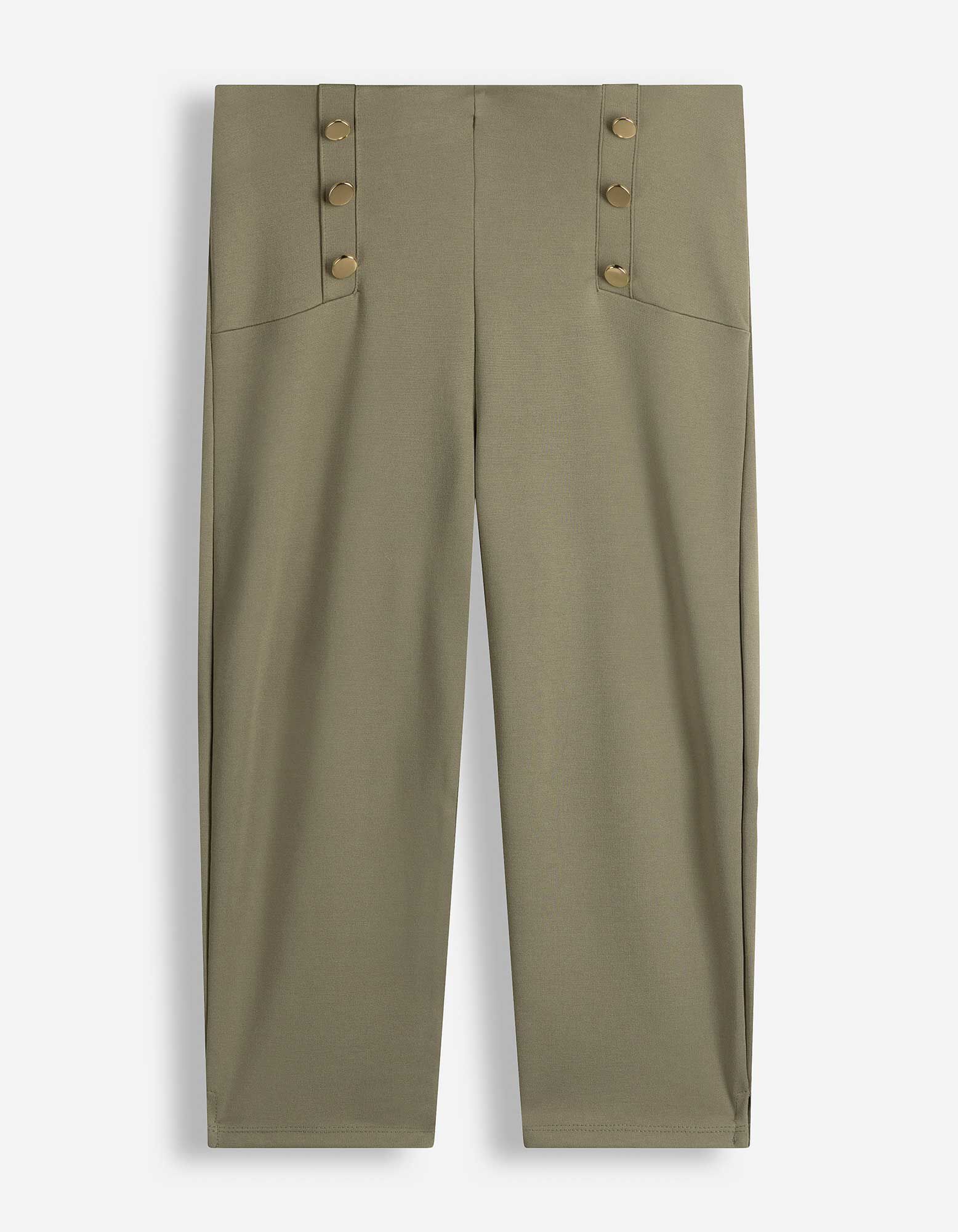 Leggings - Zierkn&ouml;pfe - Hellgr&uuml;n