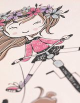 Bluză de corp cu mânecă lungă - Imprimeu sclipici - Roz