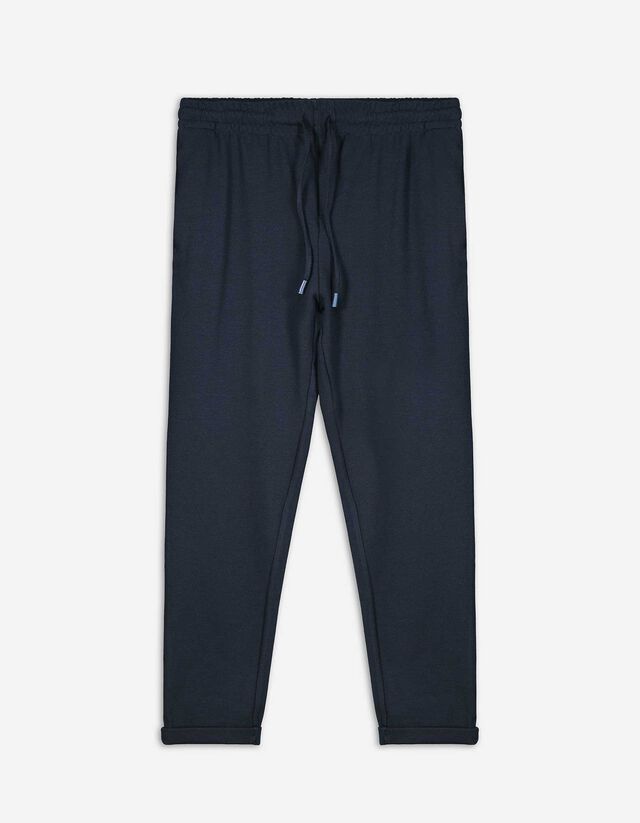 Jogpants - Fixierter Beinumschlag - dunkelblau