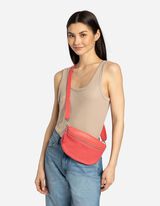 Borsetă - Efect de piele - Rosu deschis