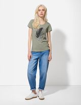 T-shirt - Glitterprint - groen