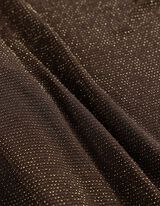 Tričko - lurex - tmave hneda