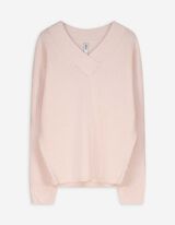 Pullover - V-Ausschnitt - rosa