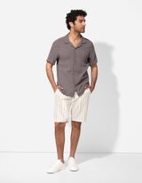 Hemd - Musselin - dunkelgrau