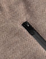 Kabát - Vlnený vzhľad - hneda