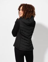 Prešita jakna - Prešit šivi - crna