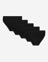 Slip - Confezione da 5 pezzi - nero