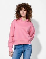 Mikina s kapuc&iacute; - Jednobarevn&eacute; - pink