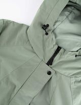 płaszcz - material hydrofobowy - ciemny zielony