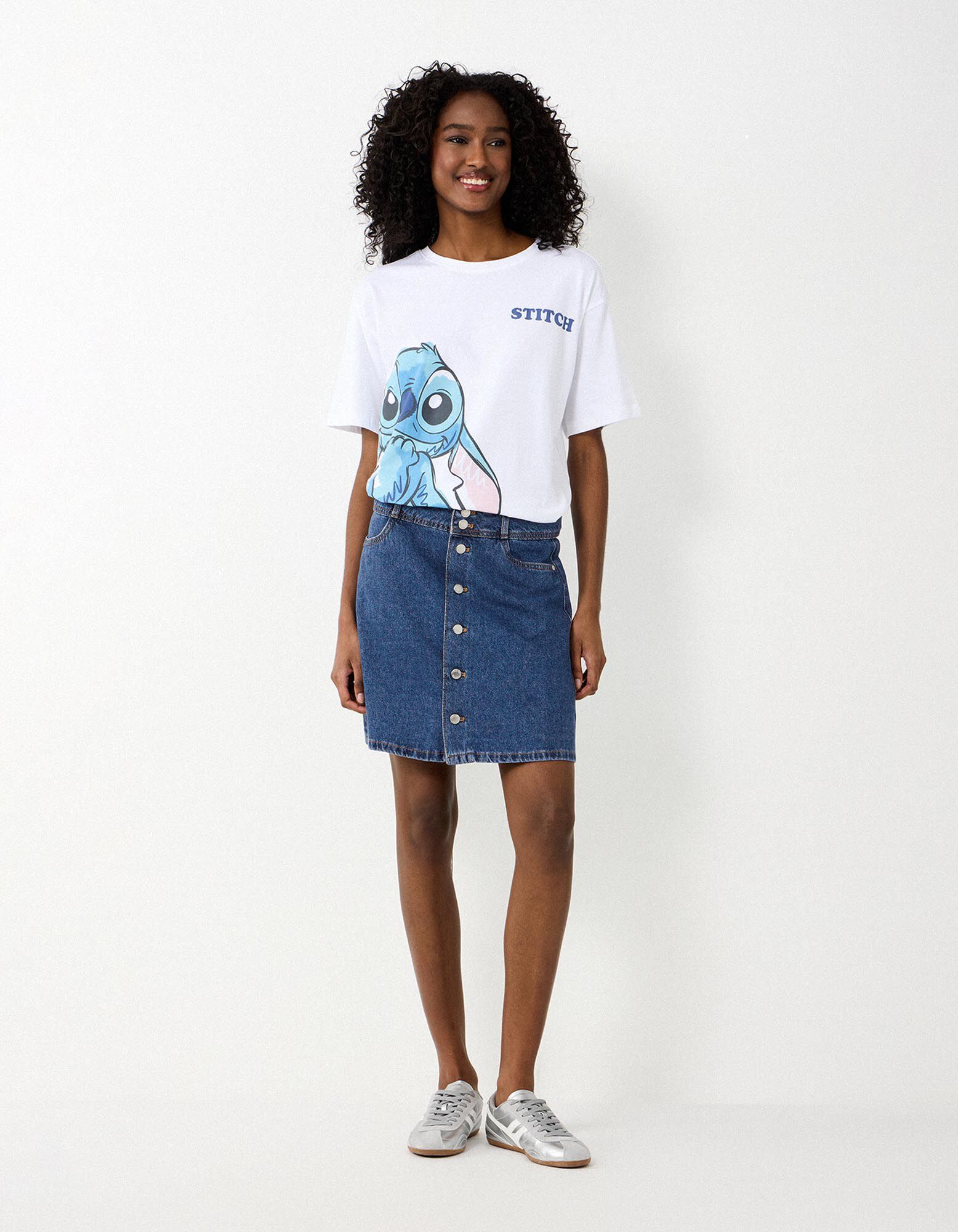 Jeansrock - mid blue denim - blau
