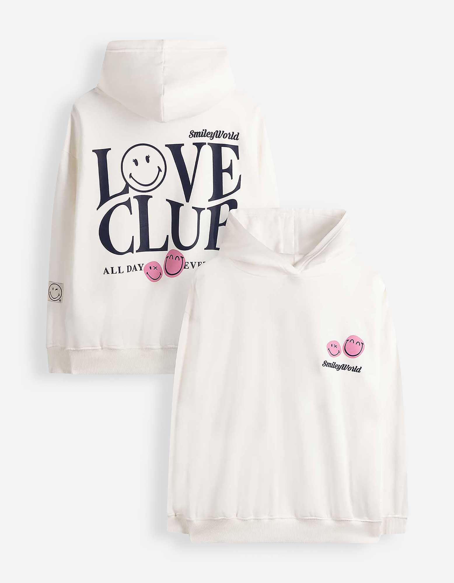 Hoodie - SmileyWorld&reg; - Off-White