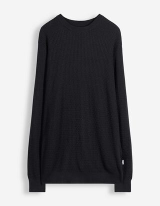 Pullover - mit Struktur - Dunkelgr&uuml;n