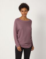 Strickpullover - Fledermaus&auml;rmel - Flieder