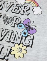 T-shirt - Print - lichtgrijs