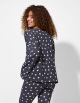 Pizsamafelső - Pamut - sötétszürke