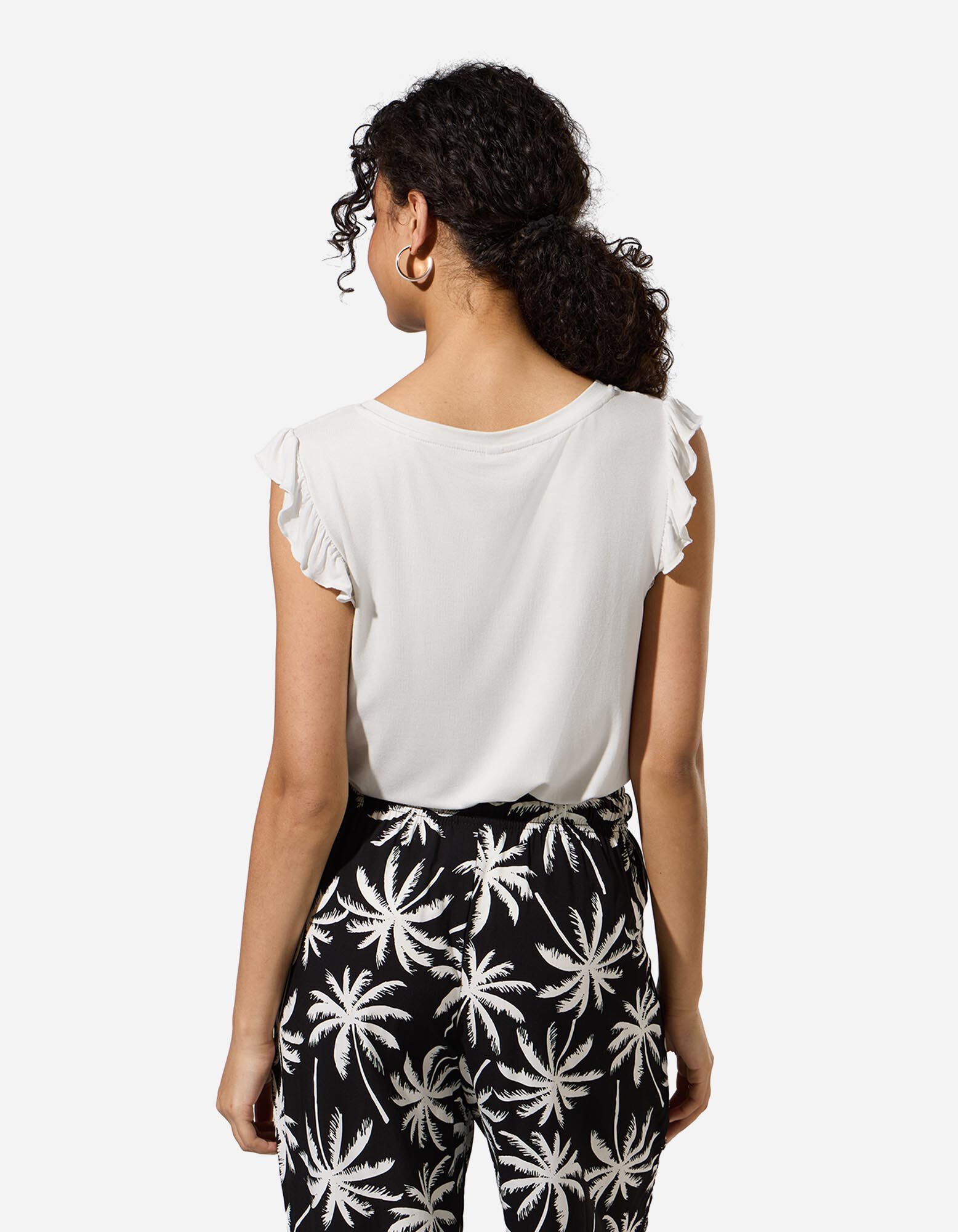 Top - Volants - Off-White
