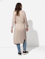 Kardiganas - Suri&scaron;amas diržas - smelio spalvos