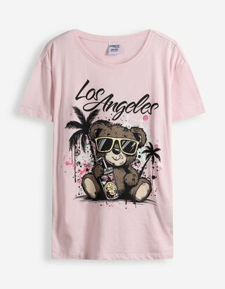 T-Shirt - Print - rosa